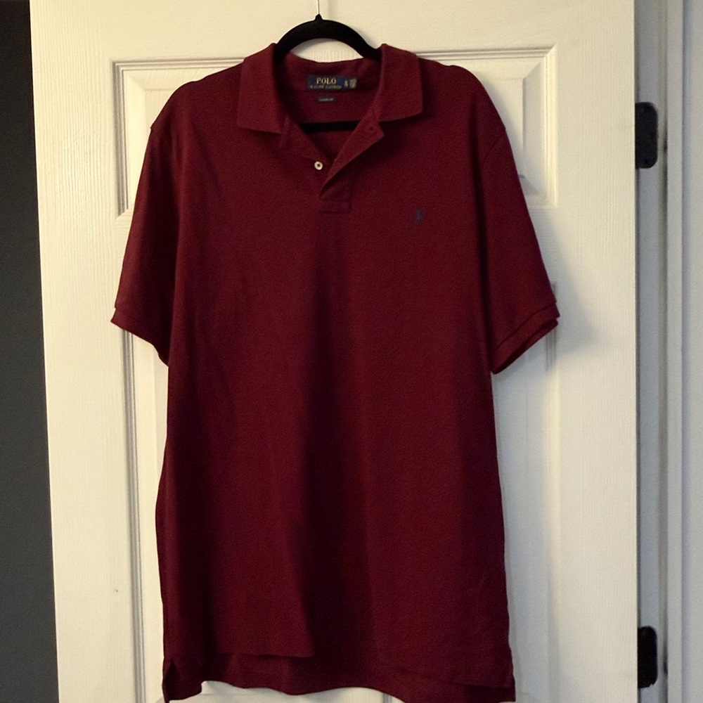 Ralph Lauren Maroon Classic Fit Polo